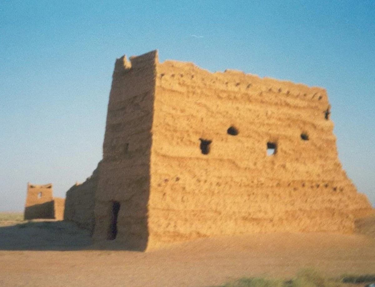 مبنى طيني من البلدة القديمة في قصر ابن عقيّل، بحسب ناشر الصورة.